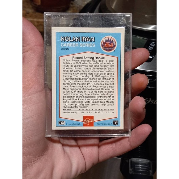 Vintage 1992 DonRuss Nolan Ryan Coca Cola Baseball cards- Set of 4 - Picture 3 of 9